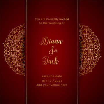 Indian Wedding Invitation Card Background  FREE Vector Design  Cdr Ai  EPS PNG SVG