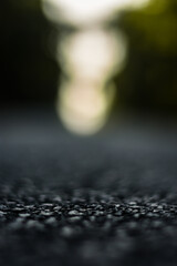 blurry  road closeup