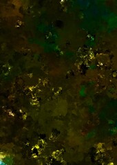 Fototapeta na wymiar 幻想的な緑と黄色のキラキラ宝石テクスチャ背景