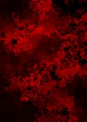 暗闇に光る赤い幻想的な水彩テクスチャ背景
