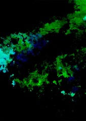 緑色の幻想的なキラキラ水彩テクスチャ背景
