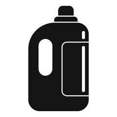 Softener liquid bottle icon, simple style