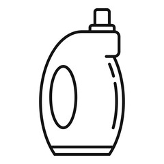 Softener bottle icon, outline style