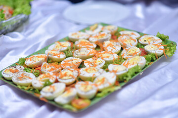 Egg decoration - Wedding menu 