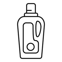 Softener care bottle icon, outline style