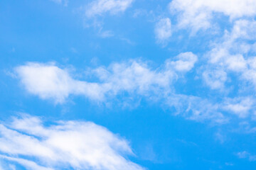 The blue sky and the clouds during the day