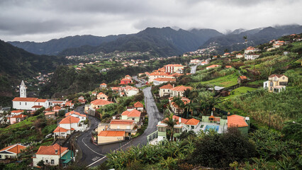 Naklejka na ściany i meble Madeira is a Portuguese island with great nature and hiking trails.