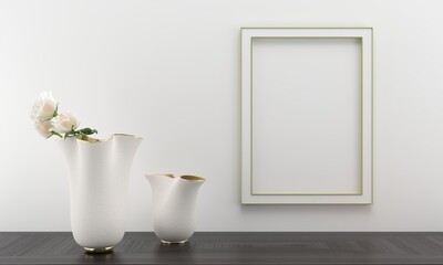 Empty Photo Frame Mockup Design Mockup