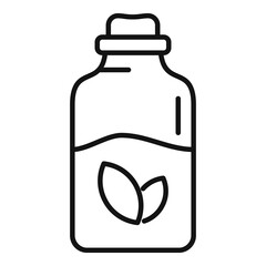 Essential oils pot icon, outline style