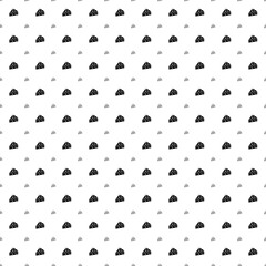 Square seamless background pattern from geometric shapes are different sizes and opacity. The pattern is evenly filled with black cheese symbols. Vector illustration on white background