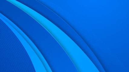 Paper layer circle blue abstract background. Curves and lines use for banner, cover, poster, wallpaper, design with space for text.