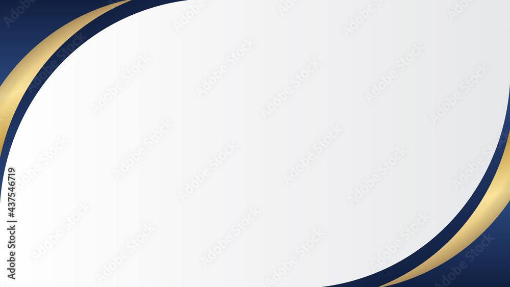Aufkleber dark blue and gold abstract background on white background. dark blue and gold business presentation