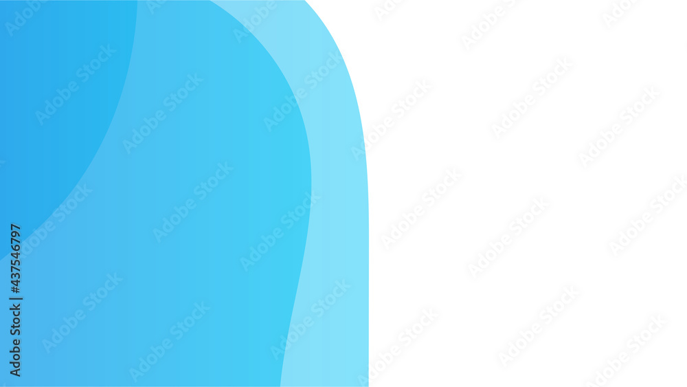 Poster Simple minimal blue wave abstract background. Abstract background with dynamic effect. Motion vector Illustration. Trendy gradients. Can be used for advertising, marketing, presentation.