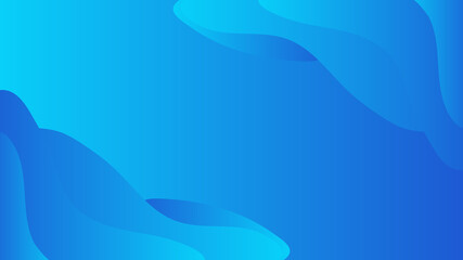 Simple minimal blue wave abstract background. Abstract background with dynamic effect. Motion vector Illustration. Trendy gradients. Can be used for advertising, marketing, presentation.