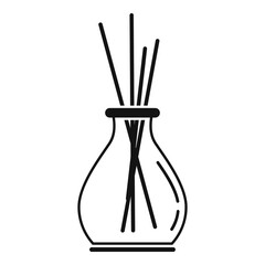 Natural diffuser icon, simple style