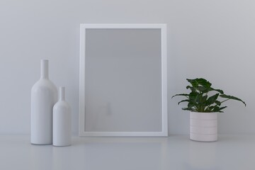 Empty Photo Frame Mockup Design Mockup