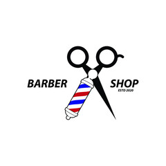 Scissor Logo.Barber Logo.Barbershop Logo Vector Illustration	