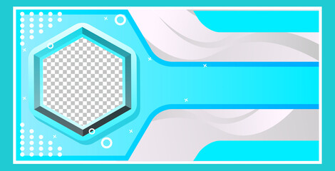 background blue light with wave shine shape