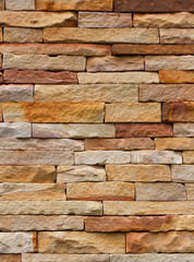 Rectangular cut stone wall texture background.