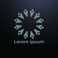 abstract luxury logo icon design template. monogram initials sign symbol. elegant jewelry frame icon logo design