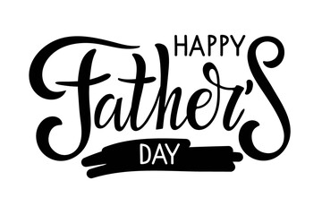 Happy Fathers Day text template. Handwritten calligraphy vector illustration. Baby First Fathers day. Modern brush calligraphy. Sublimation print for mug, t-shirt, sticker, brochure, poster, label