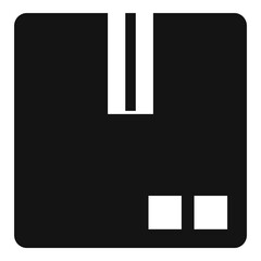 Parcel box icon, simple style
