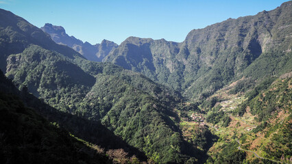 Naklejka premium Madeira is a Portuguese island with magnificent nature and hiking trails.