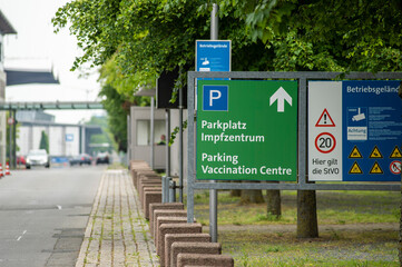 Impfzentrum. Vaccination Centre. Hannover. Germany