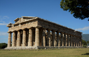 TEMPIO DI POSEIDONE O NETTUNO,PAESTUM,ITALIA,2 GIUGNO 2021.