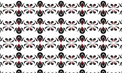 Fototapeta premium red and white pattern with ellipse pattern stripes