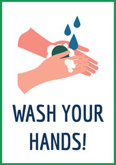 wash your hand sign