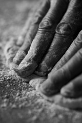 Kneading Pizza Dough