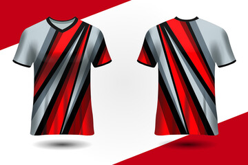 Vector jersey sports design template for sports clubs. uniform front and back view
