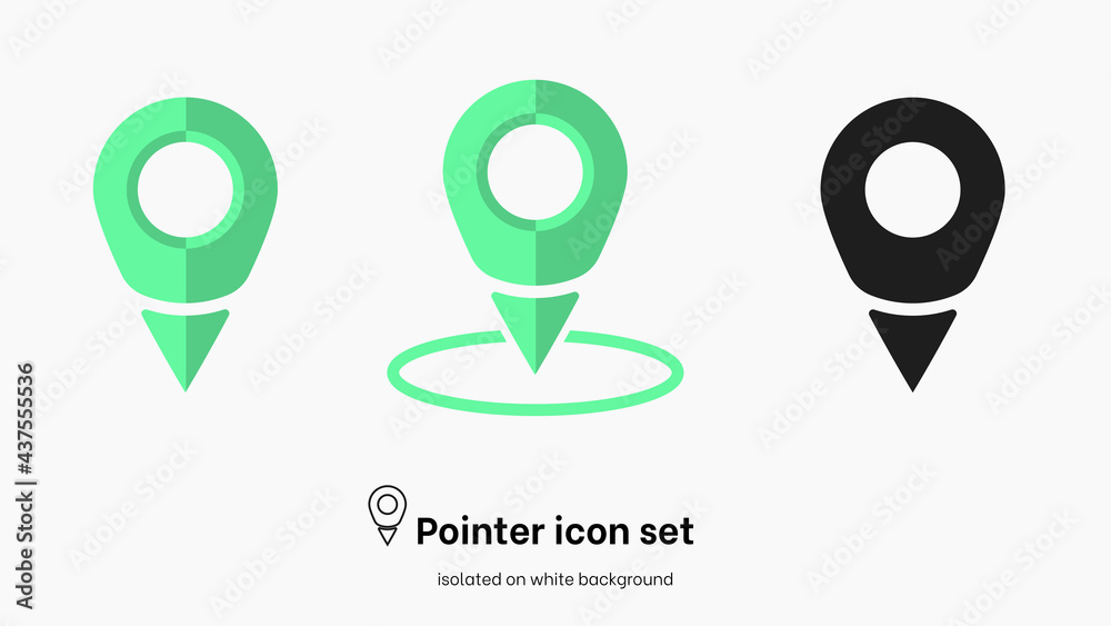 Poster pointer icon. pointer location. pin icon. popular pointer icons. location map icon. gps pin symbol. 