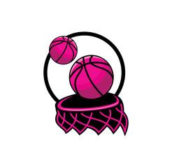 Basketball design illustration vector eps format , suitable for your design needs, logo, illustration, animation, etc.