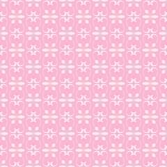 Beautiful background pattern with floral ornament light pink background, wallpaper. Seamless pattern, texture
