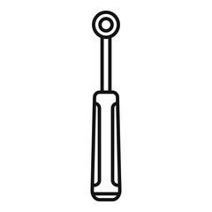 Electric toothbrush appliance icon, outline style
