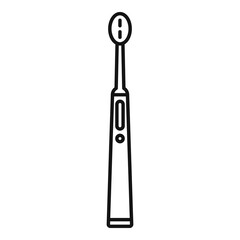 Electric toothbrush dental icon, outline style