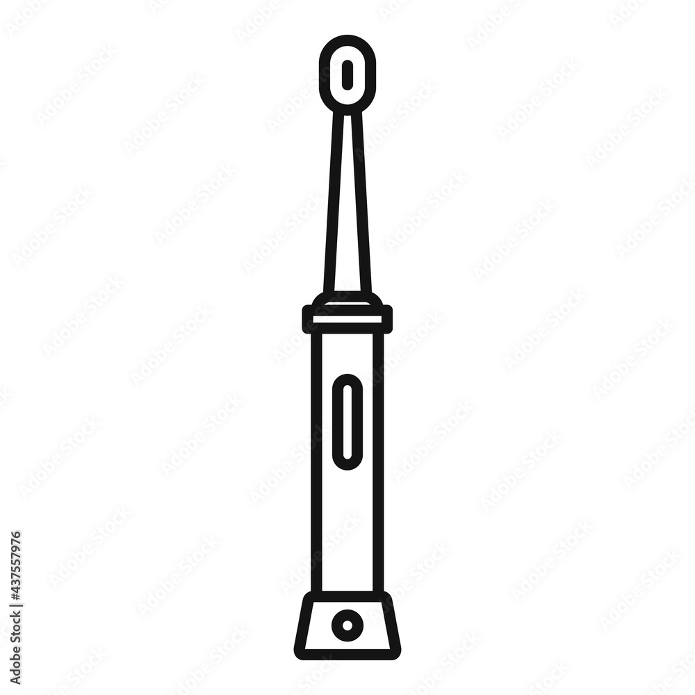 Canvas Prints Electric toothbrush anatomy icon, outline style