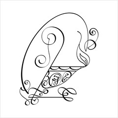 Diwali Diya Pen Ink Style M_2105005