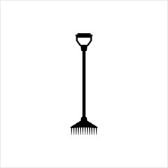 Hand Rake Icon, Rake Tool Icon