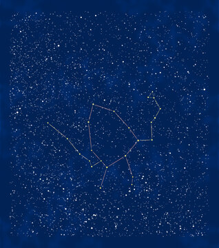 夏の星座：へび座とへびつかい座と周辺の星