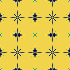 Obraz premium Traditional flat star seamless pattern.
