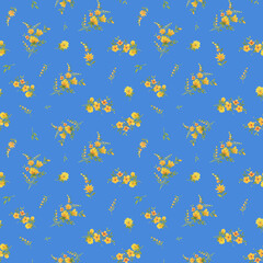 seamless pattern abstracts floral composition