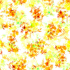 seamless pattern abstracts floral composition