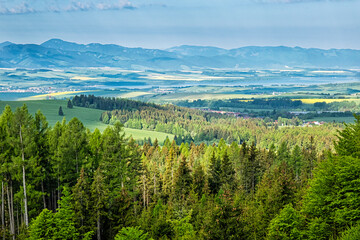 Fototapeta premium Low Tatras and Liptov basin, Slovakia