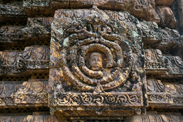 Fine carving of sculptures, Konark Sun Temple in India