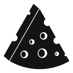 Cheese calories icon, simple style