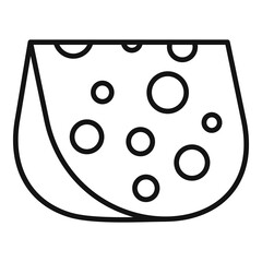 Cheese goat icon, outline style
