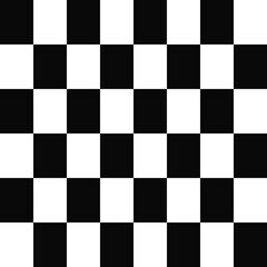 8x6 checkered flag. Vector black and white rectangles.
